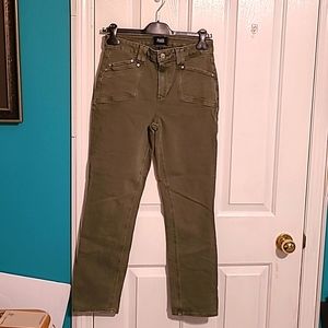 Paige Denim Cindy Olive Green sz28